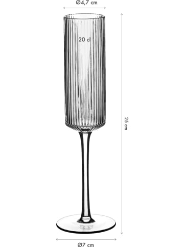 Björn 6er-Set: Stielgläser ''Linje'' - 200 ml