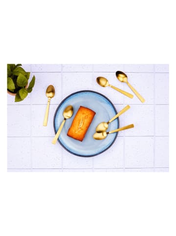 Björn Łyżeczki (6 szt.) "Telmo" w kolorze złotym do kawy - dł. 12 cm