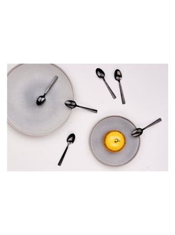 Björn 6er-Set: Edelstahl-Kaffeelöffel "Finn" in Schwarz - (L)13 cm