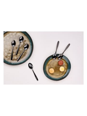 Björn Łyżeczki (6 szt.) "Kaja" w kolorze czarnym do kawy - dł. 14 cm