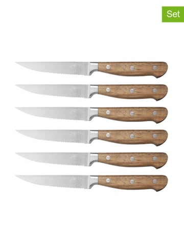 Björn 6-delige set: steakmessen "Jakob" - elk (L)13 cm