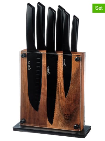 Björn 7tlg. Küchenmesser-Set "Jensen Rauma" in Schwarz