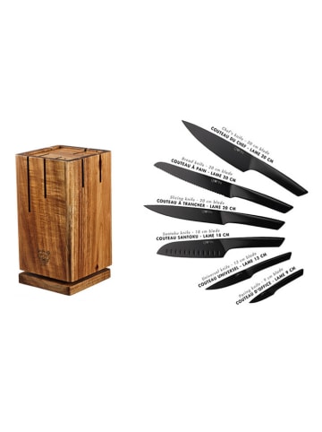 Björn 7-częściowy zestaw noży kuchennych "Jensen Skagen" w kolorze czarnym