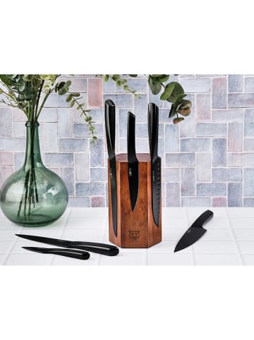 Björn 7-częściowy zestaw noży "Jensen Imatra" w kolorze czarnym