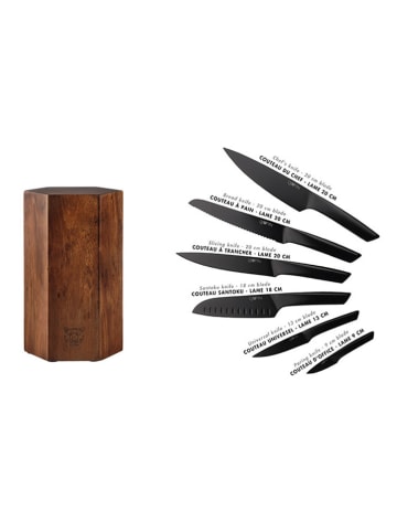 Björn 7tlg. Küchenmesser-Set "Jensen Imatra" in Schwarz