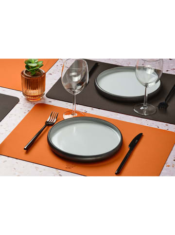 Björn 6er-Set: Tischsets in Orange/ Braun - (L)44,5 x (B)30 cm