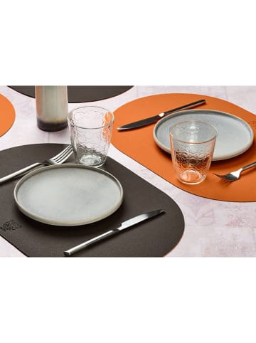 Björn 6er-Set: Tischsets in Braun/ Orange - (L)44,5 x (B)30 cm
