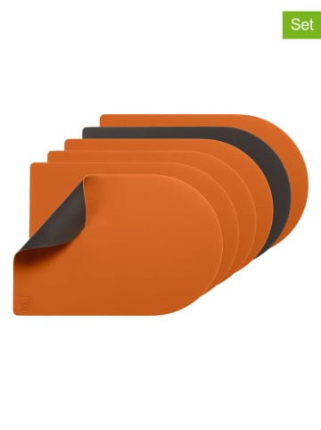 Björn Podkładki (6 szt.) w kolorze brązowo-pomarańczowym - 44,5 x 30 cm