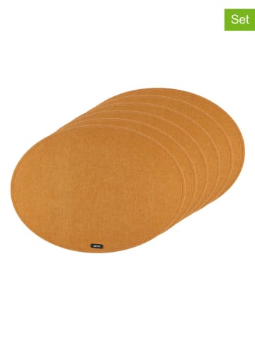 Björn 6er-Set: Tischsets in Hellbraun - (L)45 x (B)33 cm