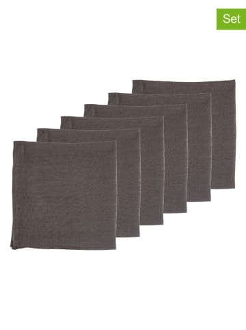 Björn 6er-Set: Servietten in Braun - (L)40 x (B)40 cm