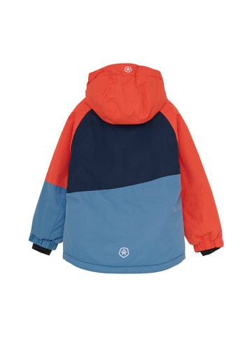 Color Kids Kurtka narciarska w kolorze czerwono-granatowo-niebieskim