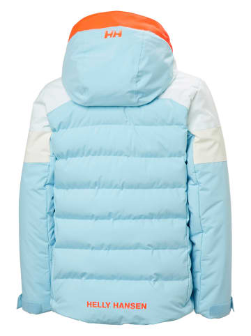 Helly Hansen Kurtka narciarska "Cyclone" w kolorze błękitno-pomarańczowym
