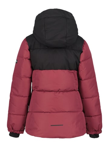 Icepeak Kurtka narciarska "Loris" w kolorze czarno-bordowym