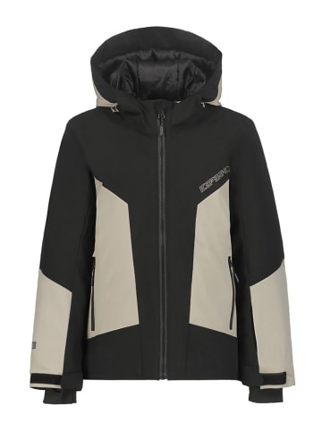 Icepeak Kurtka narciarska "Langdon" w kolorze beżowo-czarnym