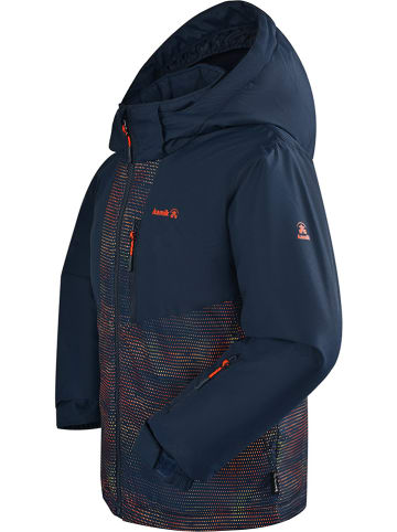 Kamik Kurtka narciarska "Arlo" w kolorze granatowym ze wzorem