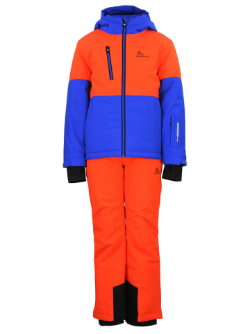 Peak Mountain 2tlg. Ski-/ Snowboardoutfit "Eruby" in Orange/ Blau
