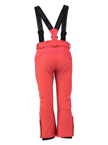 Peak Mountain Softshellowe spodnie narciarskie w kolorze pomarańczowym