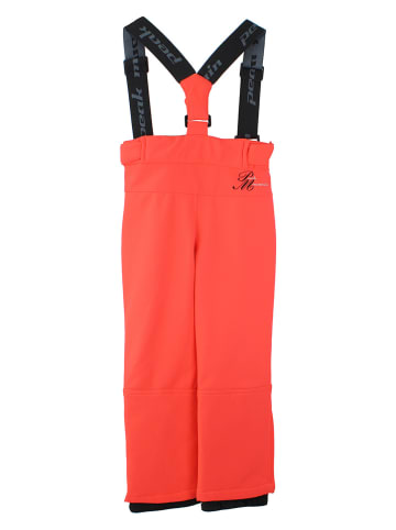 Peak Mountain Softshell-ski-/snowboardbroek koraalrood