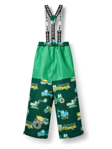 Småfolk Ski-/ Snowboardhose "Fahrzeuge" in Grün