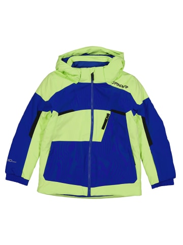 SPYDER Kurtka narciarska "Leader" w kolorze zielono-niebieskim