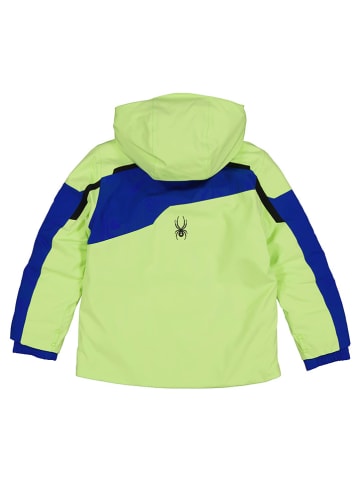 SPYDER Kurtka narciarska "Leader" w kolorze zielono-niebieskim