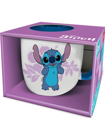 Stor Tasse "Stitch" in Weiß/ Bunt - 380 ml