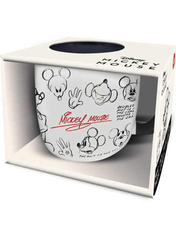 Stor Tasse "Mickey Mouse" in Weiß/ Rot/ Schwarz - 380 ml