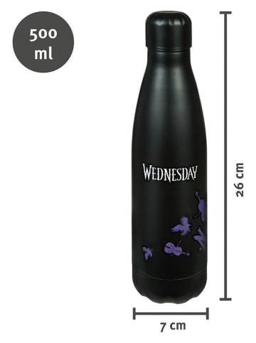Undercover Butelka termiczna "Wednesday" w kolorze czarnym - 500 ml