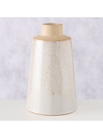 Boltze Vase ''Catrinia'' in Beige - (H)19 x Ø 12 cm