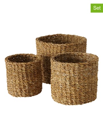 Boltze Kosze (3 szt.) "Sophy" w kolorze jasnobrązowym