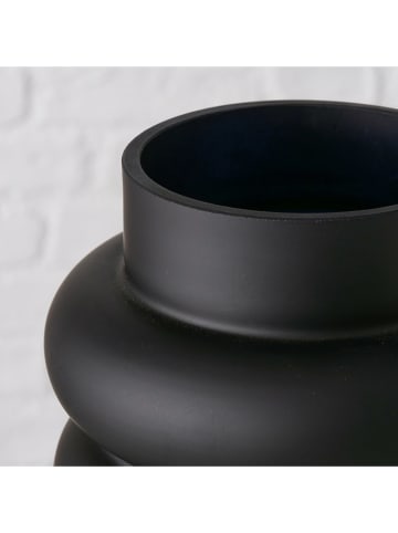 Boltze Vase ''Ribbo'' in Schwarz - (H)25 x Ø 15 cm