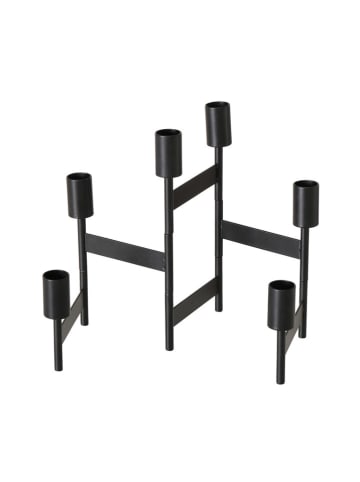 Boltze Świecznik "Kalika" w kolorze czarnym - 51 x 22 cm