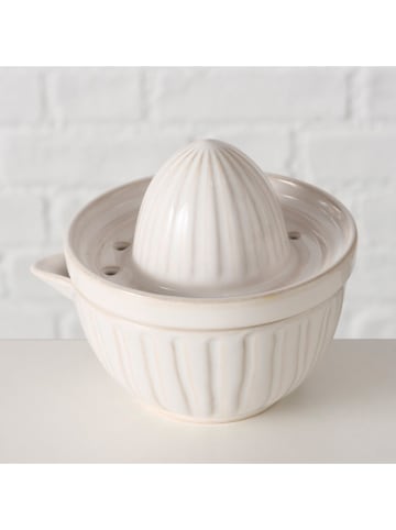 Boltze Wyciskarka "Evyna" w kolorze biało-beżowym do cytrusów - wys. 10,5 cm