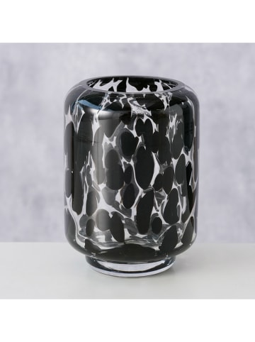 Boltze Świecznik "Dotty" w kolorze czarnym - wys. 10 x Ø 7 cm