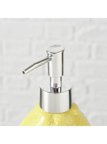 Boltze Dozownik mydła "Limone" w kolorze żółtym - wys. 16,7 cm