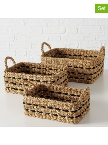 Boltze 3er-Set: Körbe "Bokar" in Hellbraun
