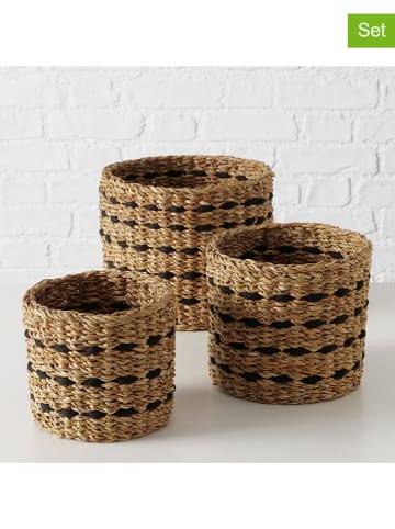 Boltze Kosze (3 szt.) "Bokar" w kolorze jasnobrązowym