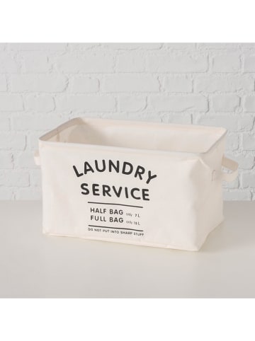 Boltze Kosz "Laundy" w kolorze beżowym na pranie - 35,5 x 21 x 22,5 cm