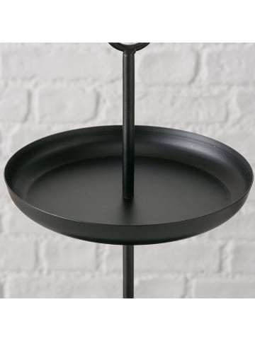 Boltze Etagère "Gogo" zwart - (H)34 x Ø 20 cm