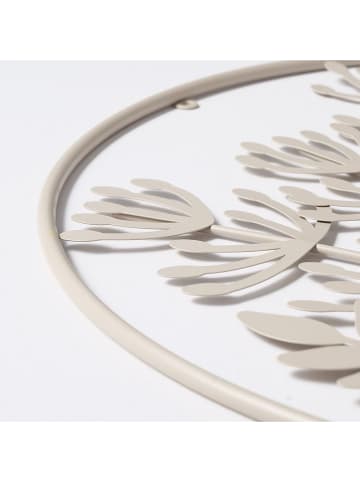 Boltze Dekoracja ścienna "Farah" w kolorze beżowym - Ø 50 cm
