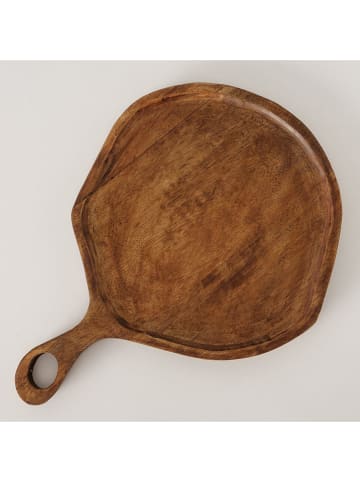 Boltze Deska "Sanja" w kolorze brązowym do serwowania - Ø 34 cm