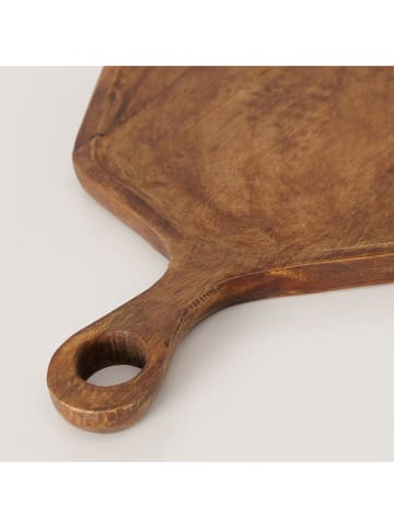 Boltze Deska "Sanja" w kolorze brązowym do serwowania - Ø 34 cm