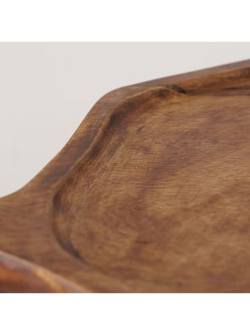 Boltze Deska "Sanja" w kolorze brązowym do serwowania - Ø 34 cm