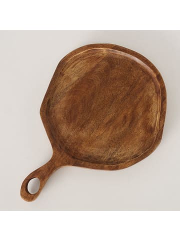 Boltze Deska "Sanja" w kolorze brązowym do serwowania - Ø 25 cm