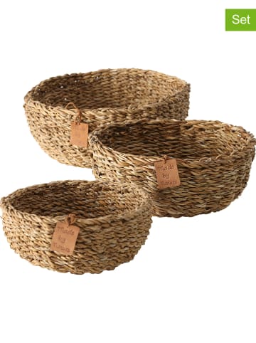 Boltze 3er-Set: Körbe "Sophy" in Natur