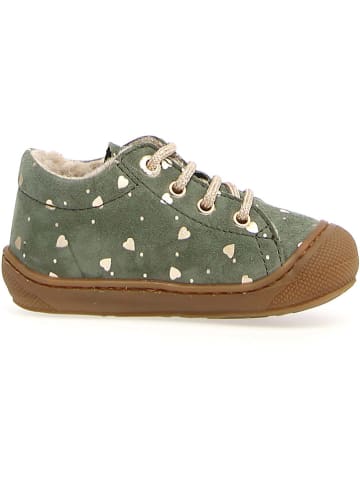 Naturino Leder-Sneakers "Cocoon" in Mint/ Gold