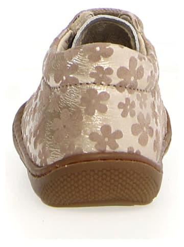 Naturino Leder-Lauflernschuhe "Cocoon" in Beige/ Gold