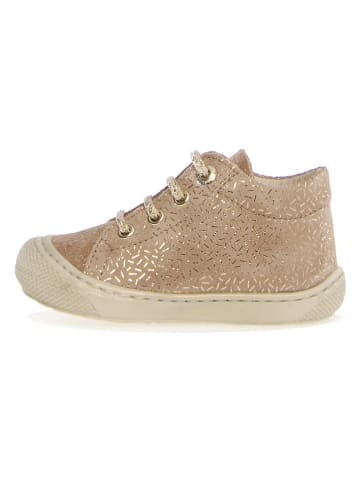 Naturino Leder-Lauflernschuhe "Cocoon" in Beige/ Gold