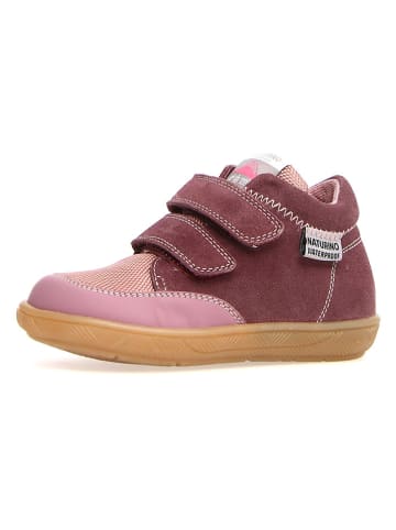 Naturino Leder-Sneakers "Wakini" in Aubergine