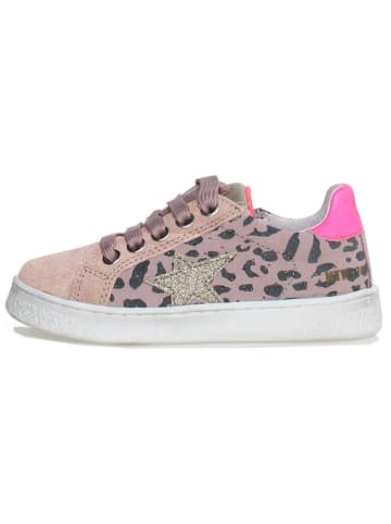 Naturino Leder-Sneakers "Pinn" in Rosa